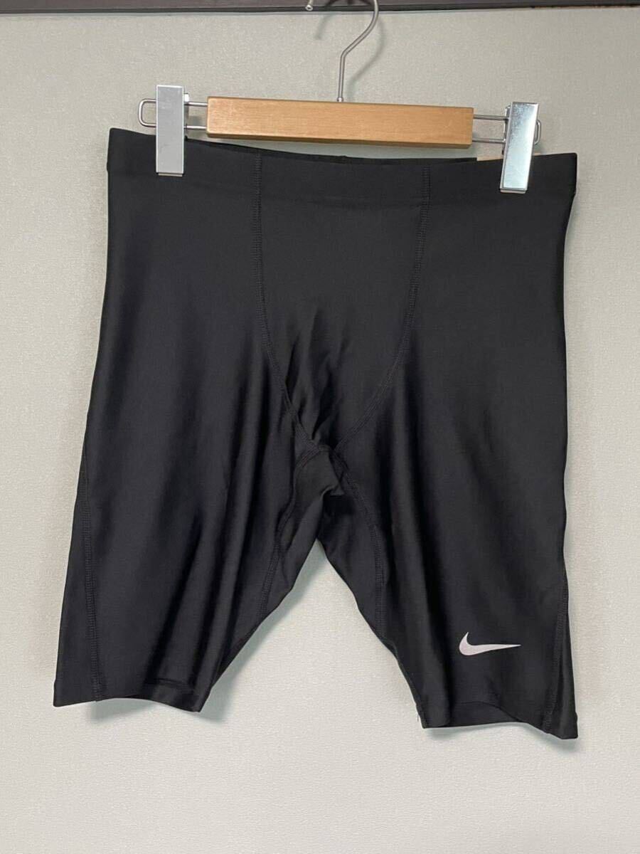 S 新品 NIKE ナイキ メンズ DRI-FIT ドライ ファスト レーシングタイツ ハーフタイツ 1/2レングス 陸上 ランニングタイツ 黒 ブラック