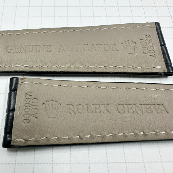 【未使用・長期在庫処分品】　ROLEX/ロレックス　純正ストラップ/ベルト　デイトナ用　黒アリゲーターマット_画像3