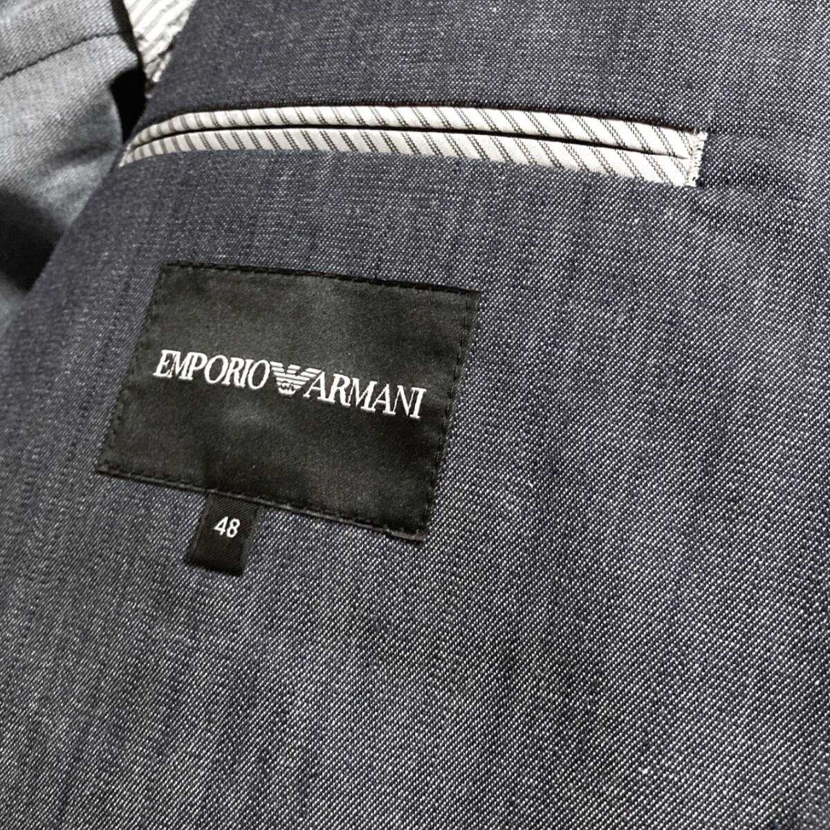 65Y240515T unused EMPORIO ARMANI Emporio Armani men's cotton jacket inspection cardigan blouson leather coat business 