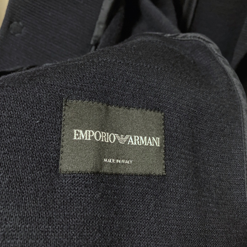 超美品 EMPORIO ARMANI エンポリオアルマーニ メンズ ビジネス ジャケット カーディガン 検 ブレザー ブルゾン レザー コートの画像9