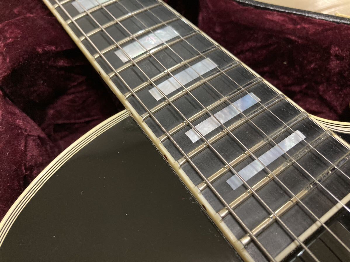 Gibson Custom Shop Limited Run 1955 Les Paul Custom Wrap around bridge Ebony Blackの画像4