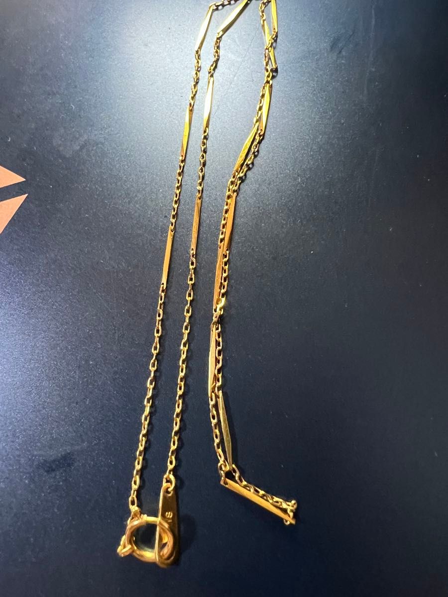 k18 金ネックレス　珍しい形のネックレス　 ネックレスのみ　　　 アクセサリー　