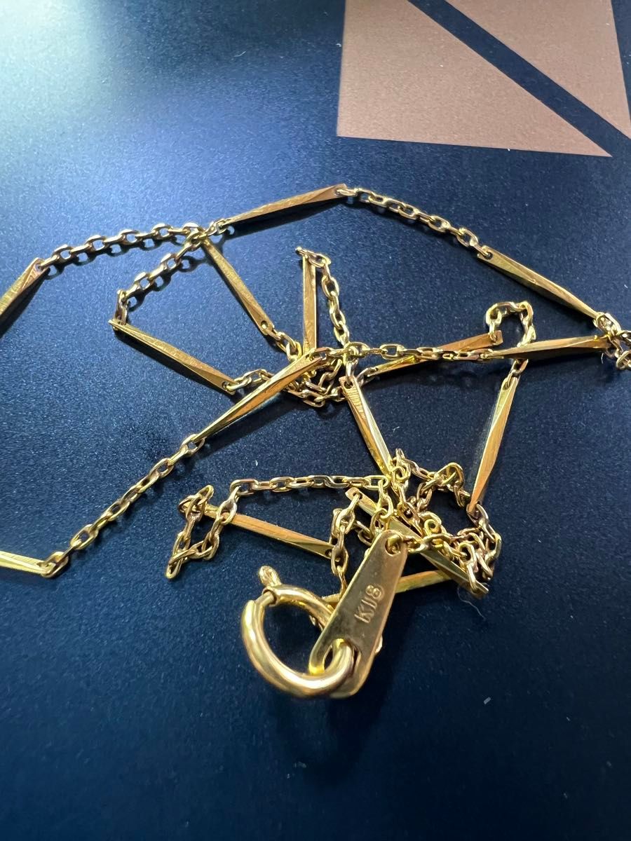 k18 金ネックレス　珍しい形のネックレス　 ネックレスのみ　　　 アクセサリー　