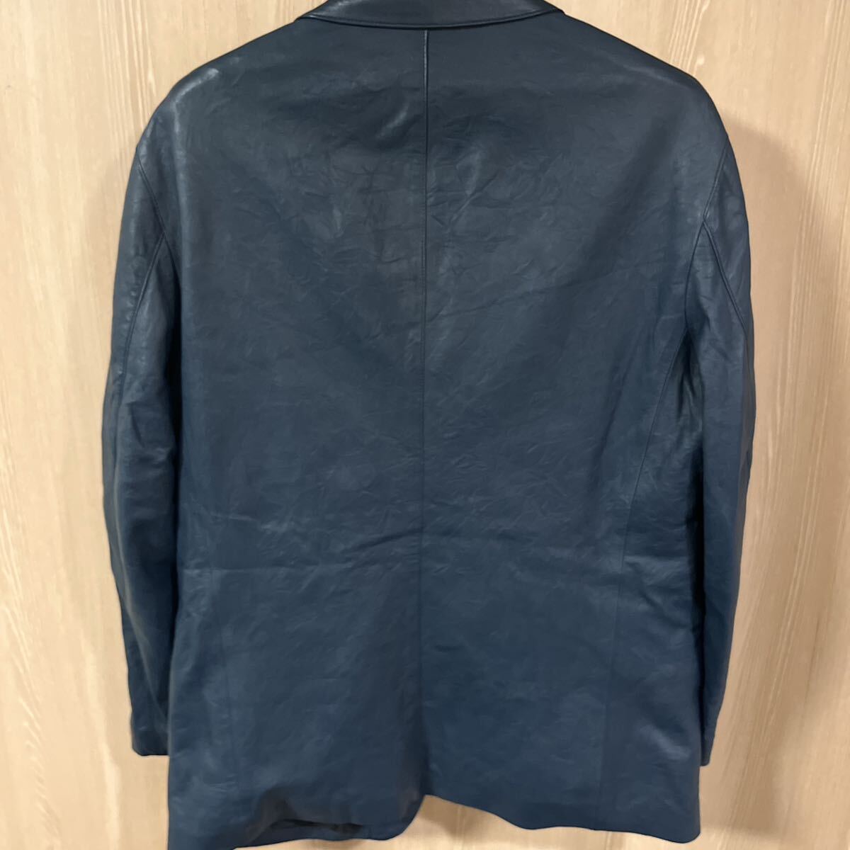 極美品 高級 LANVIN シープスキン 羊革 テーラードレザー 極美品 高級 LANVIN シープスキン 羊革 テーラードレザー