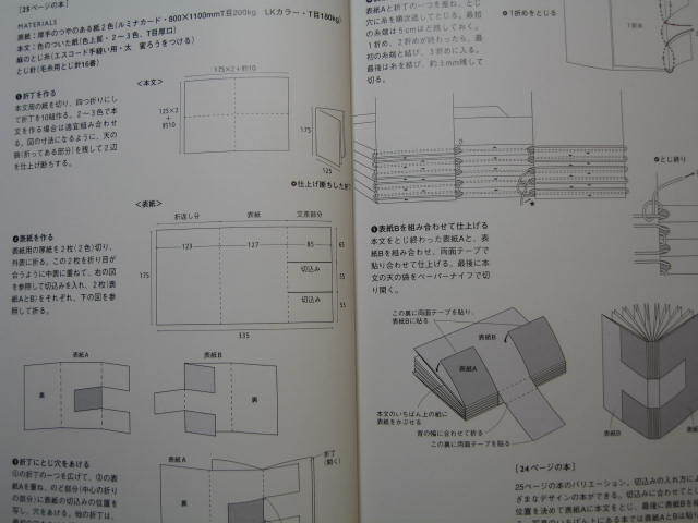 『手で作る本』山崎曜　文化出版局　2006/3　シンプルな本から和本、ハードカバーの本、リボンでとじる本、革表紙の本などいろいろな技法_画像7