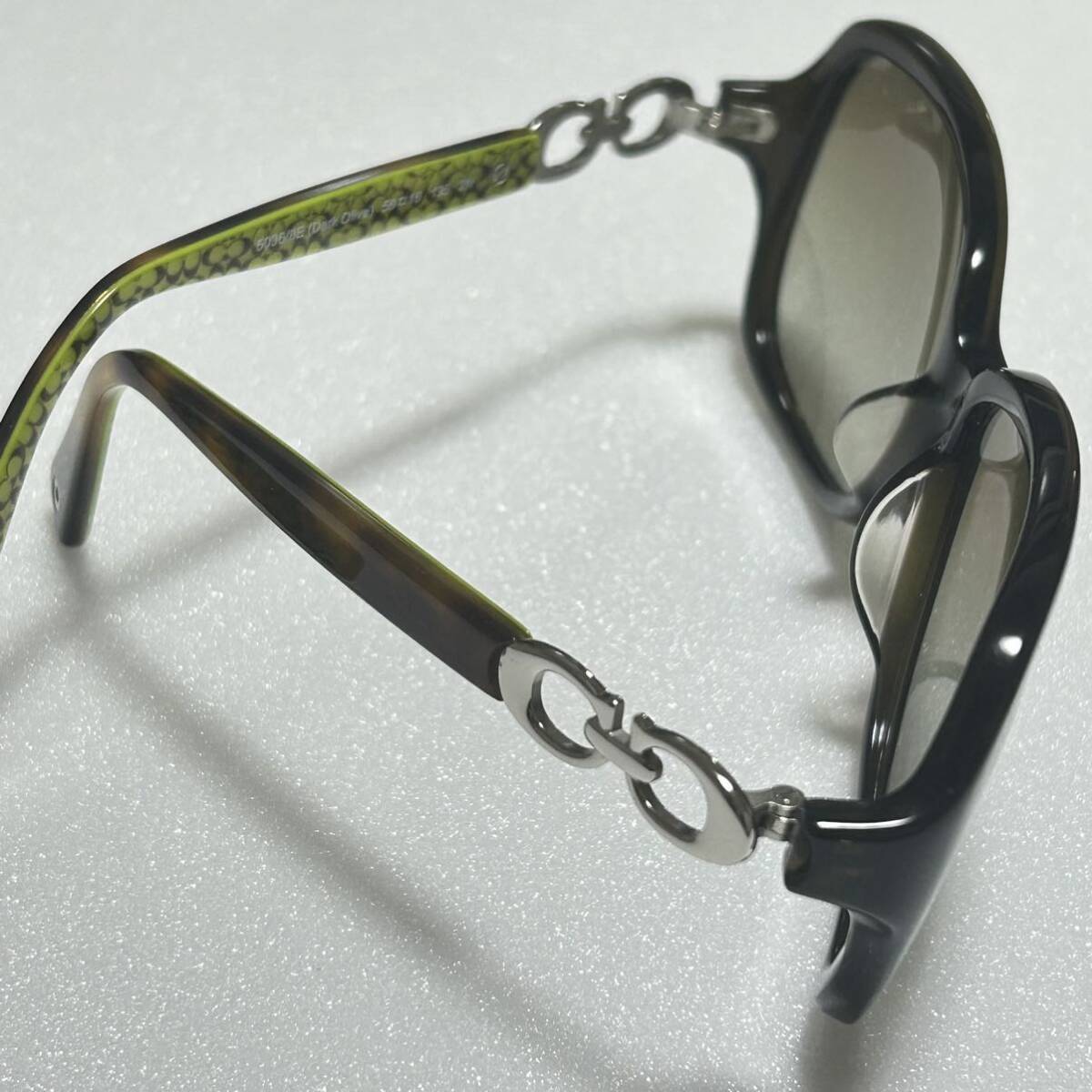 中古■良品■COACH コーチ 5036/8E サングラス メガネ 眼鏡 メンズ レディース ダークオリーブ べっ甲KOの画像3