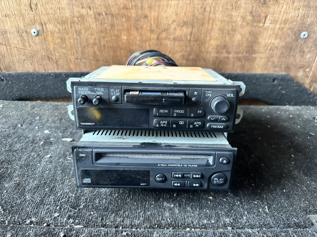  Nissan original CD cassette audio deck PP-9552? PP-2072? R32 Skyline Z32 Fairlady Z S13 Silvia RPS13 180SX etc. 