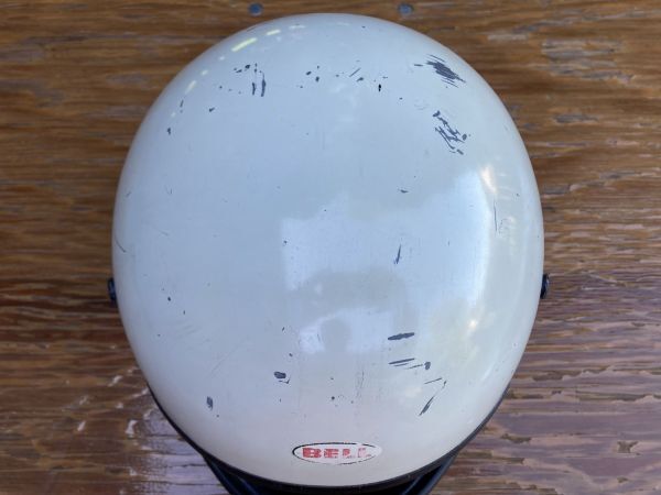 BELL STAR ベルスター フルフェイス ヘルメット 7 3/8 Mシェル 白 Vintage Helmet 族ヘル_画像6