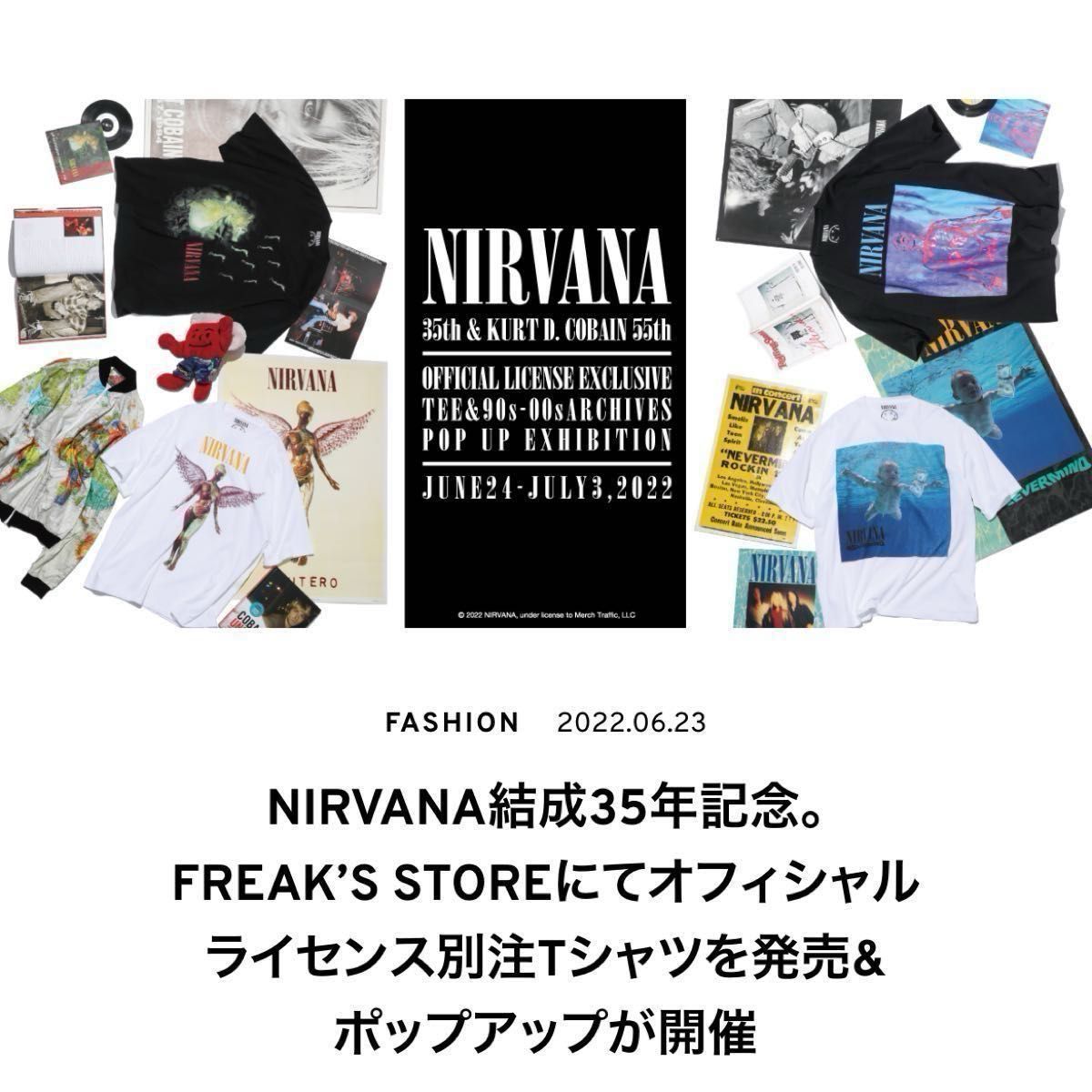 2枚セット　NIRVANA結成35年記念　オフィシャルライセンス別注Tシャツ