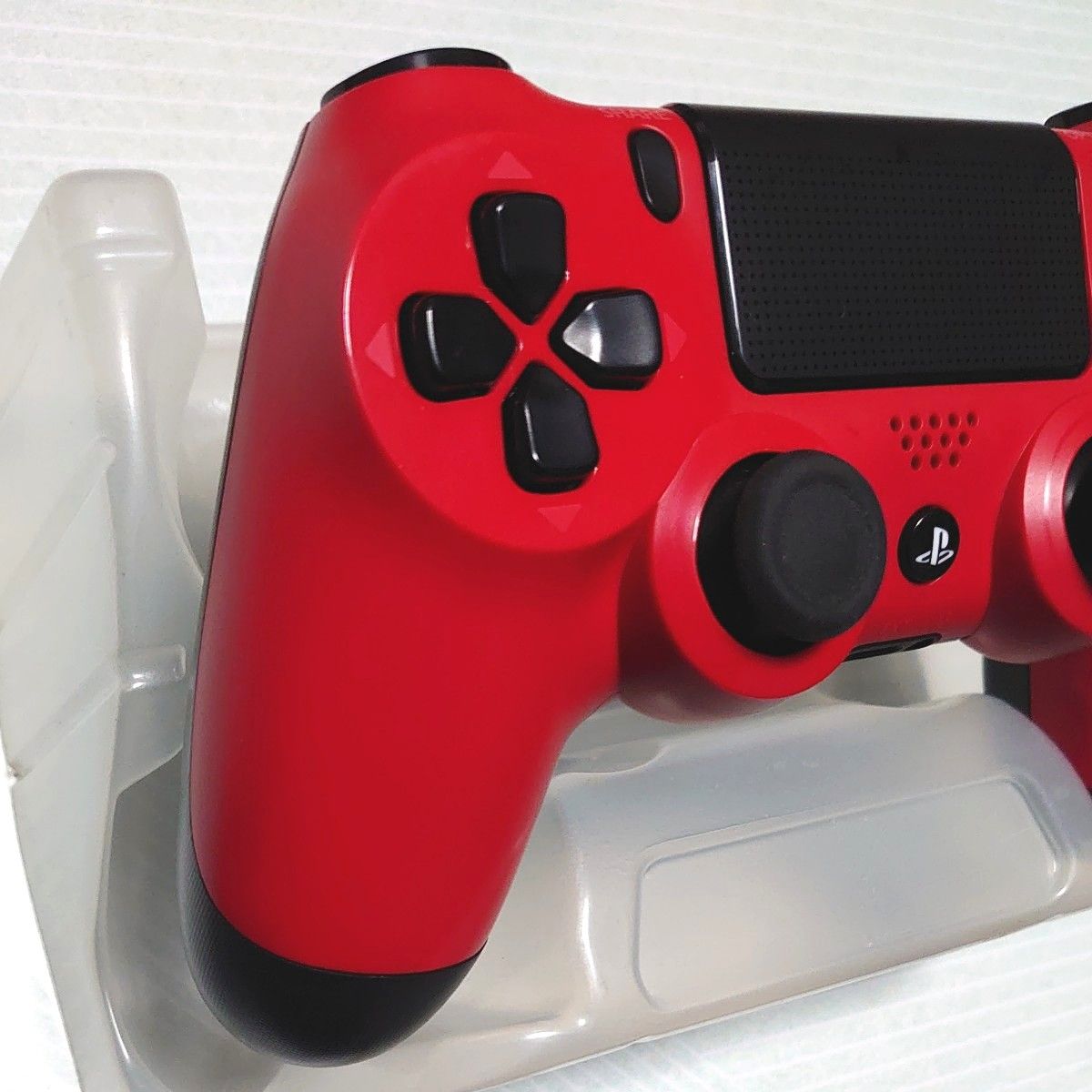 【良品】純正PS4 ワイヤレスコントローラー　マグマ ・レッド