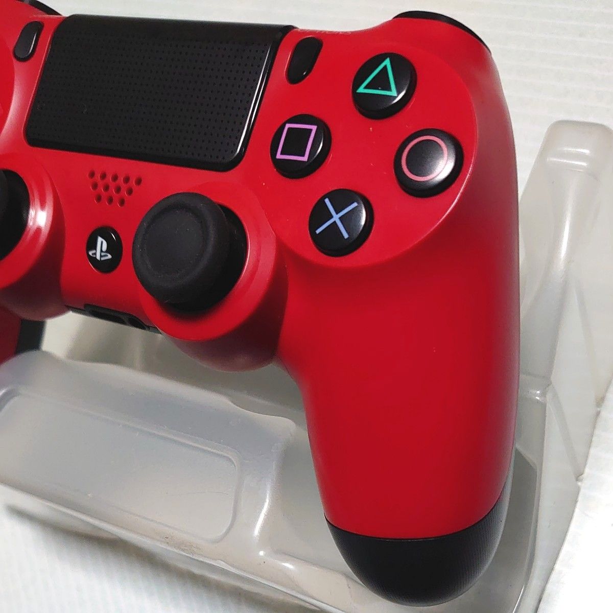 【良品】純正PS4 ワイヤレスコントローラー　マグマ ・レッド