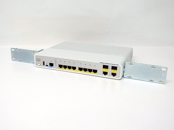 ＃Cisco／シスコ Catalyst3560CGシリーズスイッチ WS-C3560CG-8PC-S 初期化済 No.10_画像1