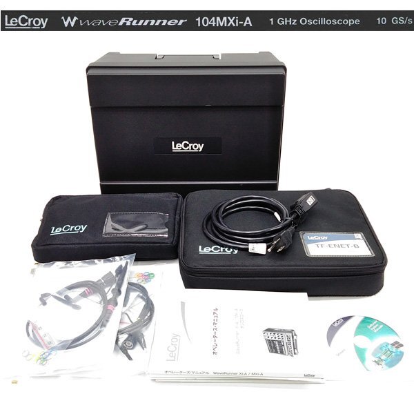 ☆レクロイ/LeCroy デジタルオシロスコープ・波型計 WaveRunner 104MXi-A 1GHz 10GS/s 【プローブ(PP011)４本/TF-ENET-B付き】【通電のみ】_画像1