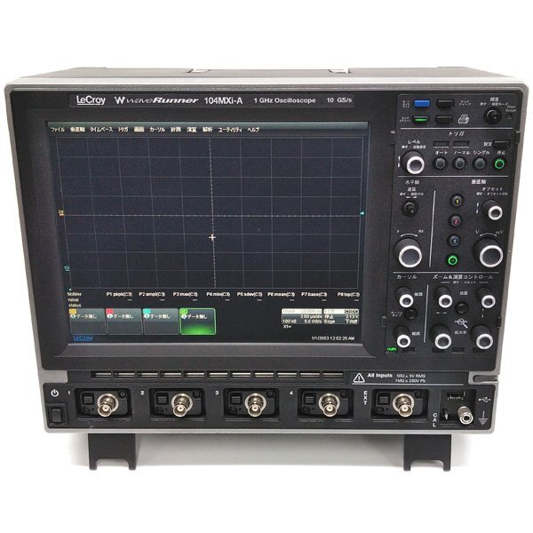 ☆レクロイ/LeCroy デジタルオシロスコープ・波型計 WaveRunner 104MXi-A 1GHz 10GS/s 【プローブ(PP011)４本/TF-ENET-B付き】【通電のみ】_画像5