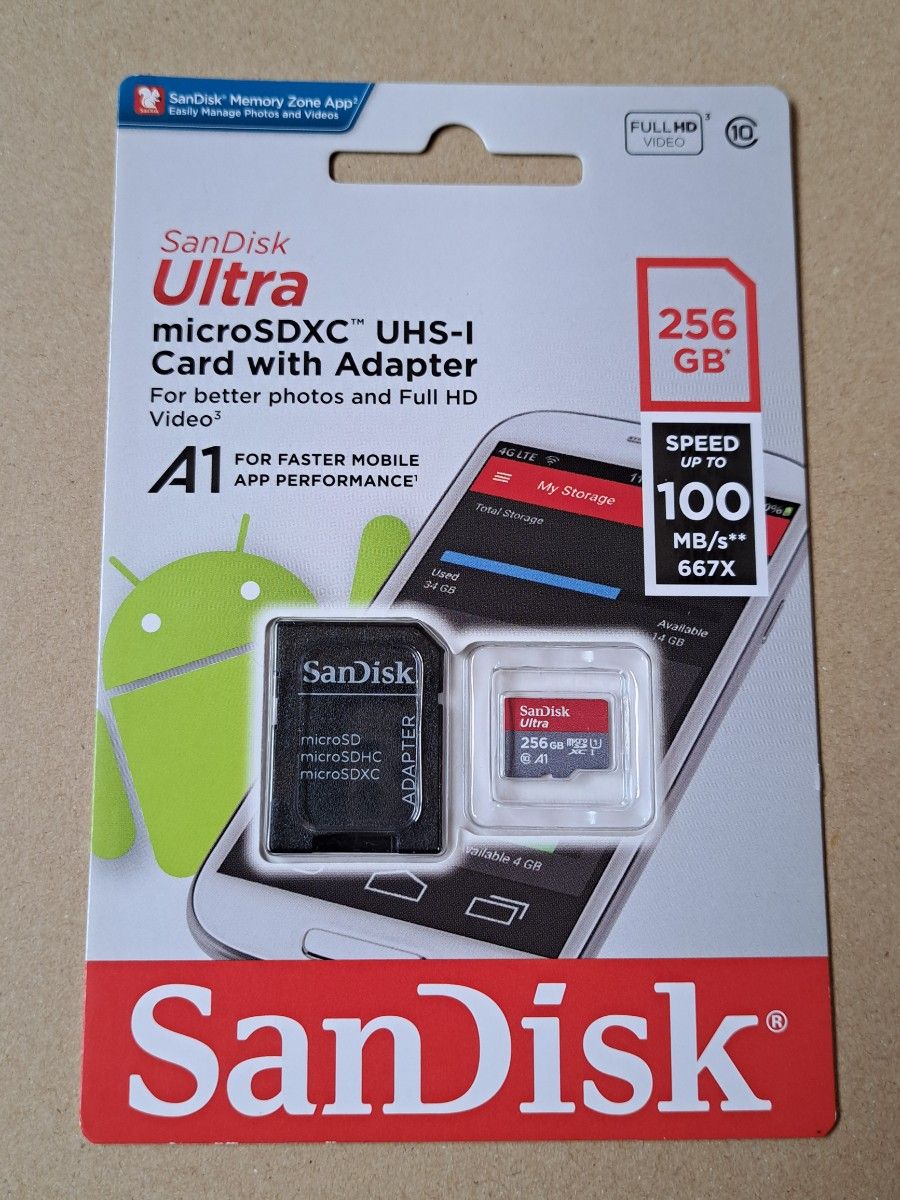 microSDXC UHS-I 256GB  microSDカード SANDISK サンディスク マイクロSD 256GB 