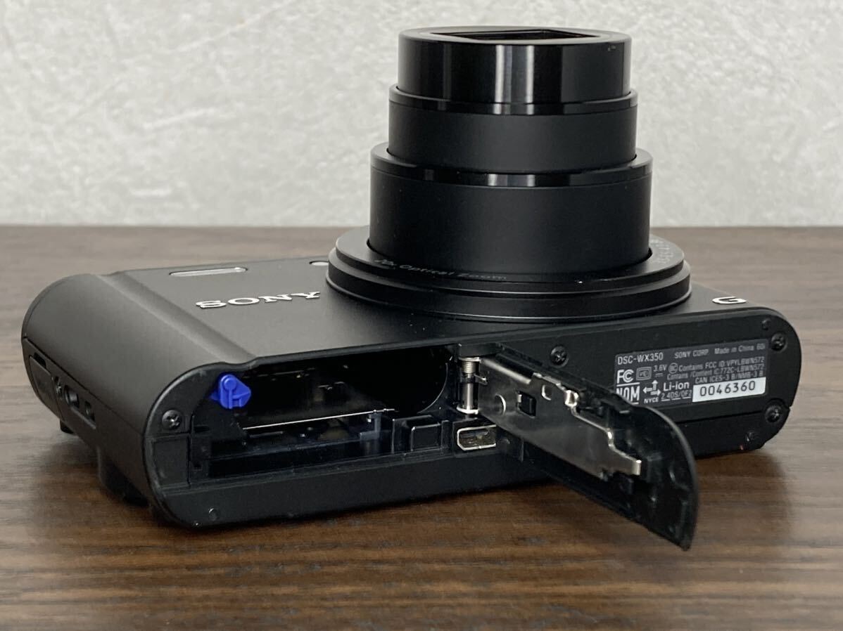 Y374[ с футляром ] Sony SONY Cyber-shot DSC-WX350 Cyber Shot компактный цифровой фотоаппарат темно синий tejidigitl still camera