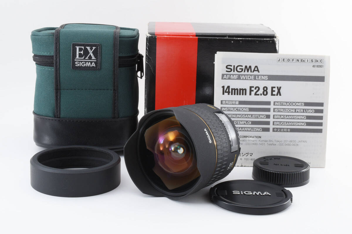 SIGMA シグマ AF 14mm F2.8 EX HSM Nikon ニコン◆超広角レンズ 元箱付 2132672 28687_画像1