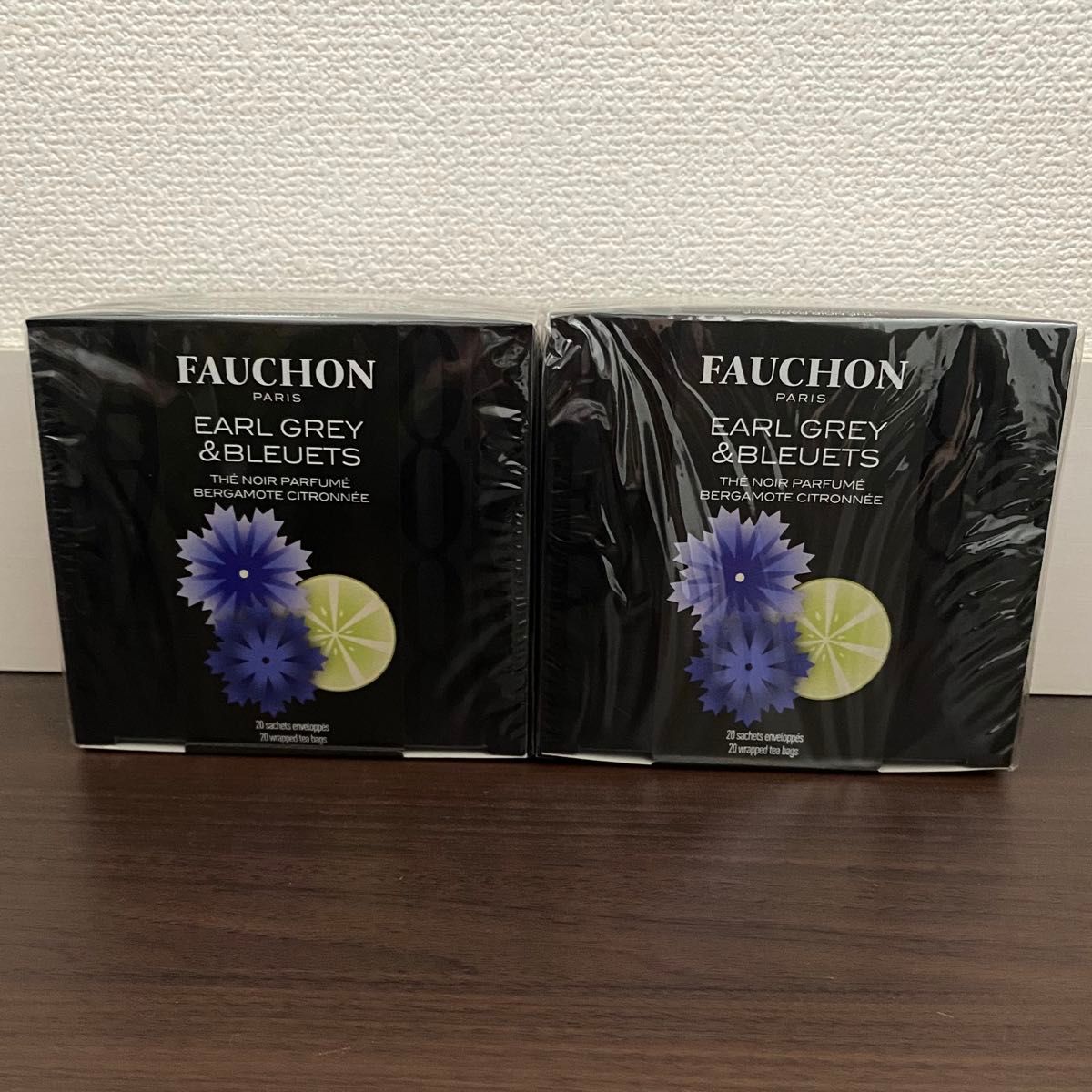 【フォション】　紅茶　ティーバッグ　アールグレイフラワーズ　40g（20袋）2箱