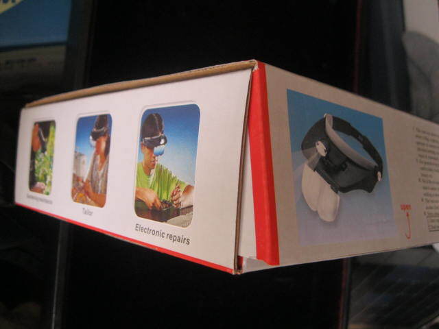 ＜拡大鏡LED照明付ヘッドルーペ新品未使用＞