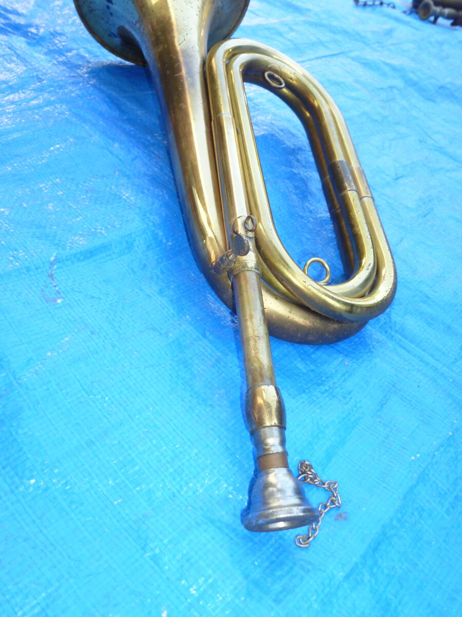  brass made * army . army signal fire fighting festival trumpet Junk ①