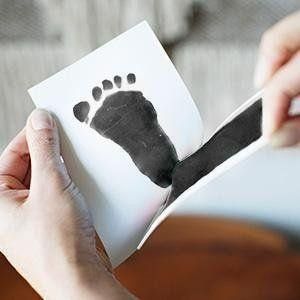 【新品未使用】赤ちゃん手形　手が汚れない　インク　手形スタンプ　足形　ブラック
