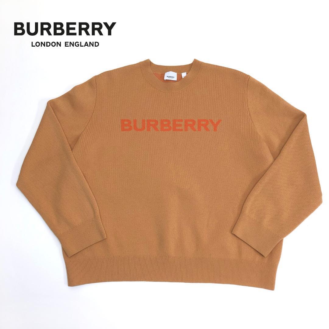 * beautiful goods * Burberry BURBERRY Logo sweater wool & cotton Blend 