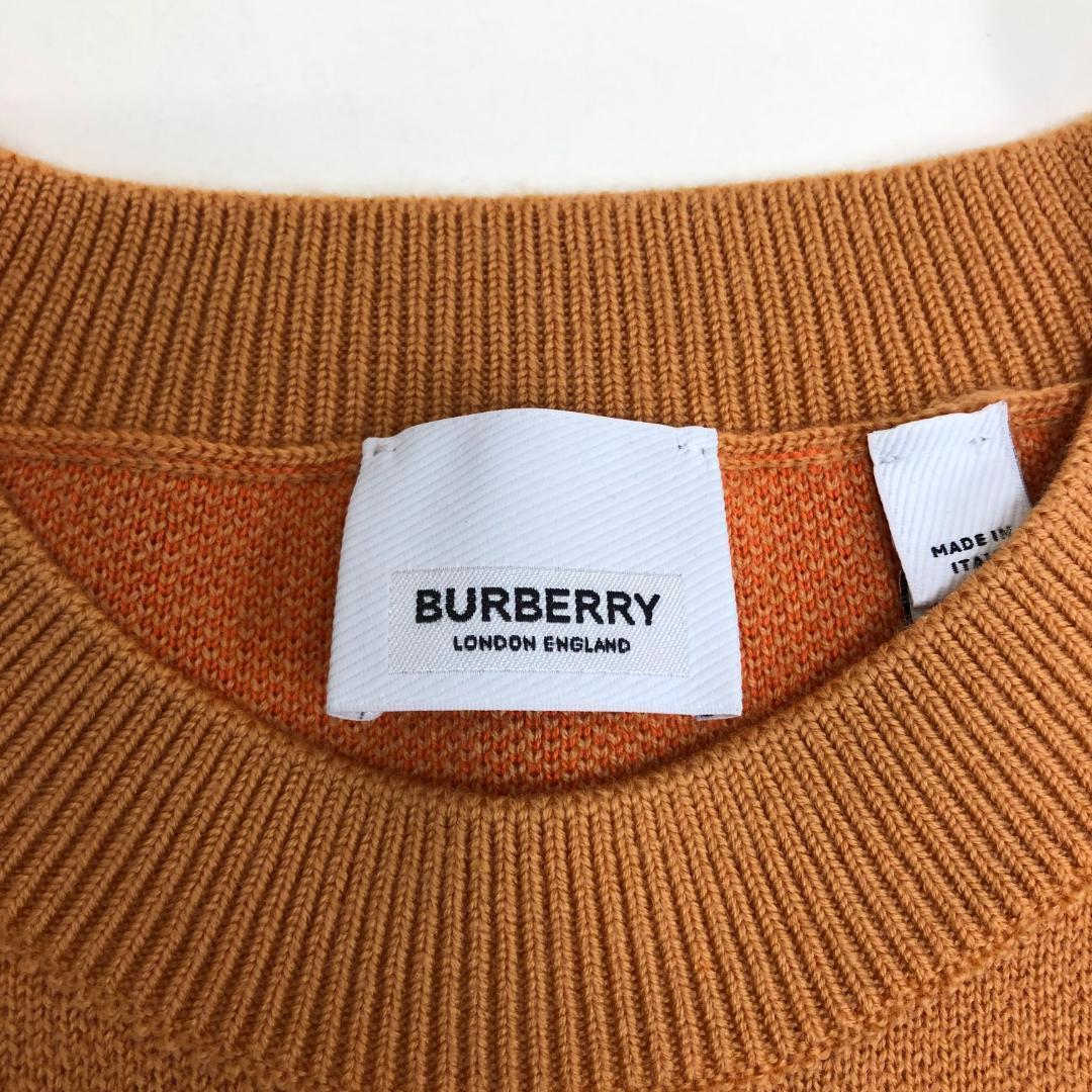 * beautiful goods * Burberry BURBERRY Logo sweater wool & cotton Blend 