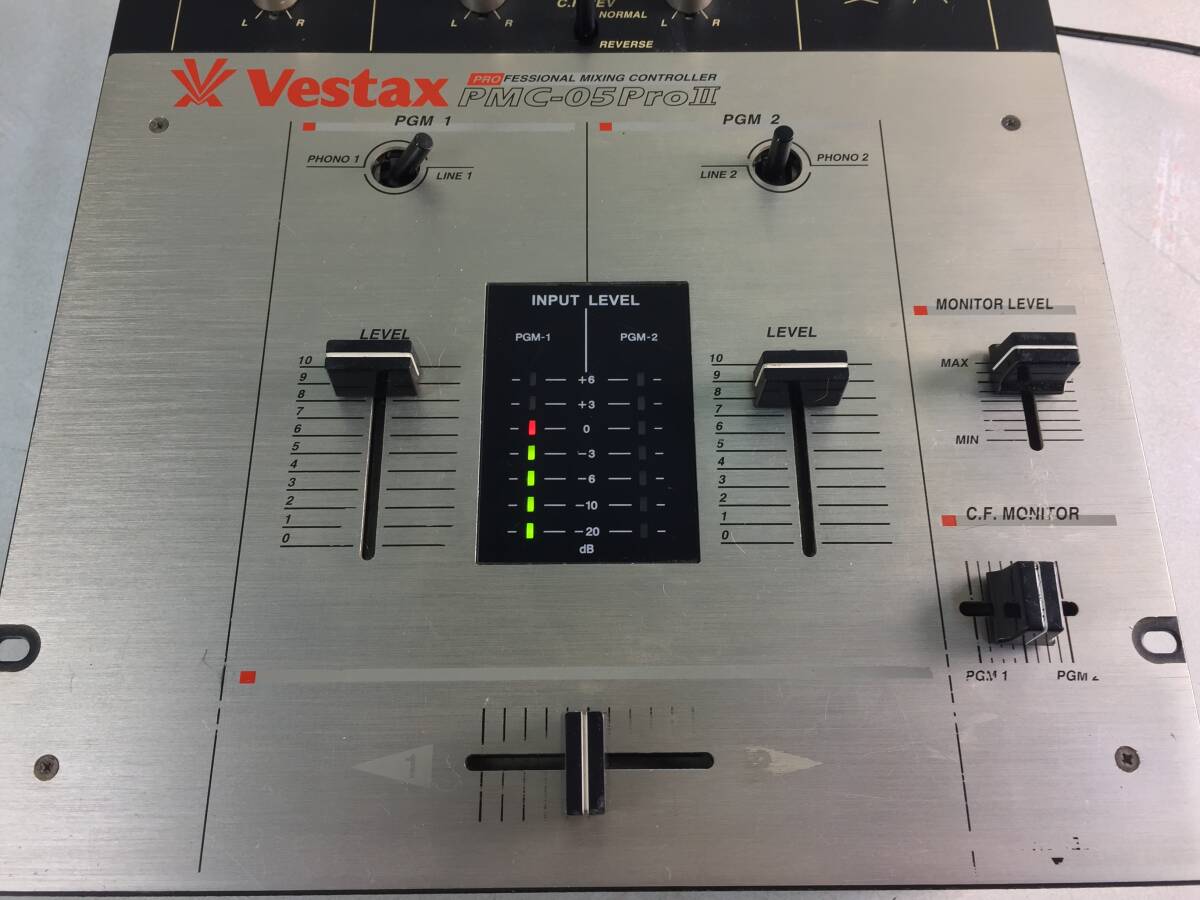  ■動作品　Vestax ベスタクス DJミキサー PMC-05ProII プロフェッショナルミキシングコントローラー■_画像3