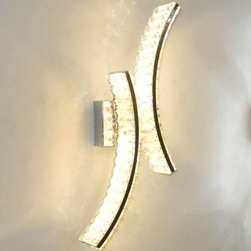 【LED付き！】 新品 粋なデザイン LED 内蔵 スワロフスキー風 クリスタル ブラケットライト 壁掛け照明 ブラケット照明 壁照明 調光対応_画像2