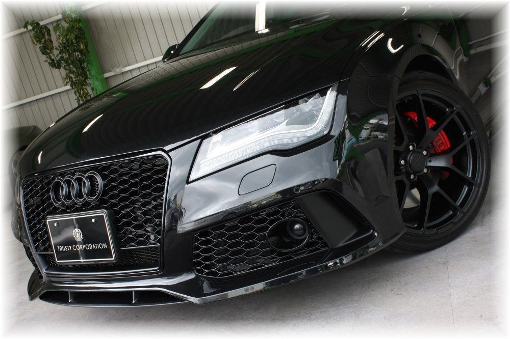 ☆2011～2015 アウディ前期A7用☆RS7Lookウレタン製フロントバンパー＆RSグリル＆リップスポイラーset☆A7S7RS7・新品 エアロ_画像3