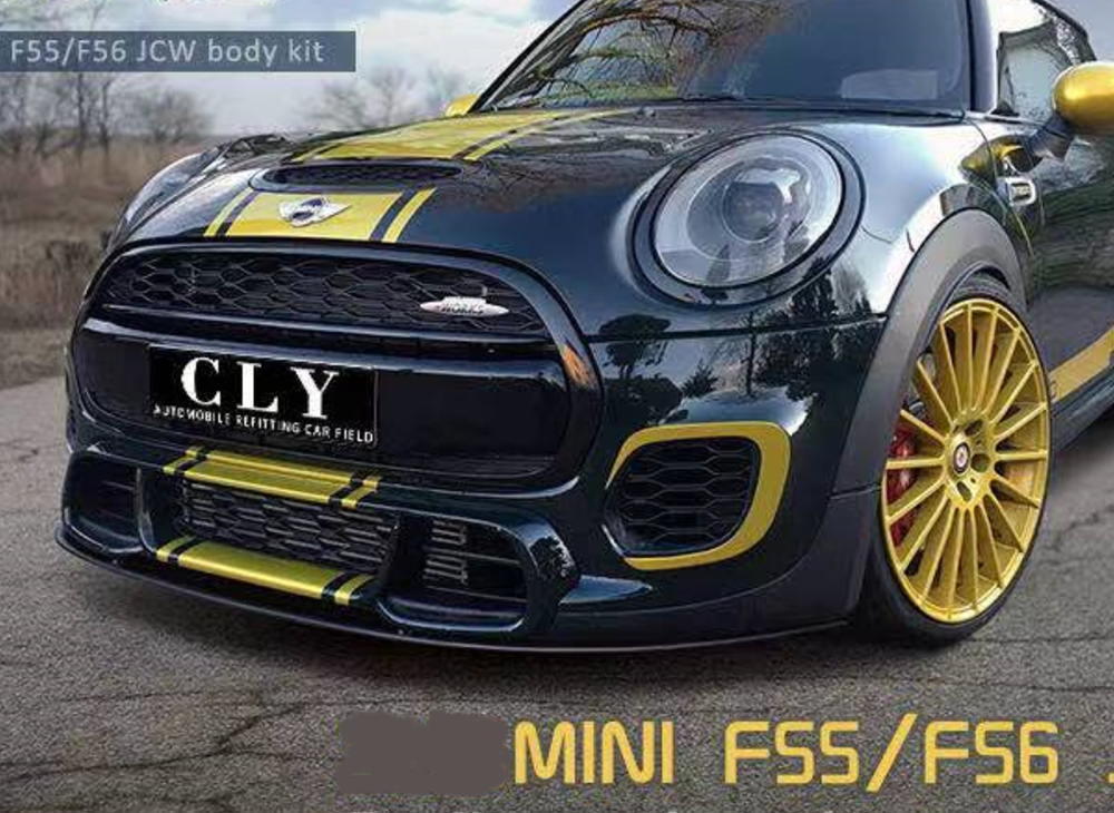 ☆ミニクーパー F55 2014～2021☆JCW Look PP製 フロントバンパー&リアバンパーセット・新品_画像2