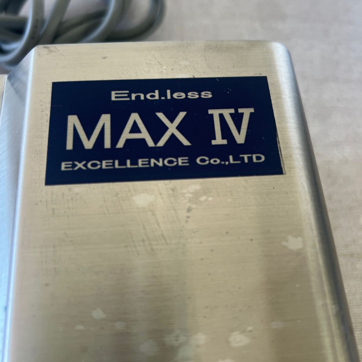 理容☆End.less MAX Ⅴ☆エクセレンス☆鋏研磨機☆付属ガイドDVD付き！ジャンク品_画像3