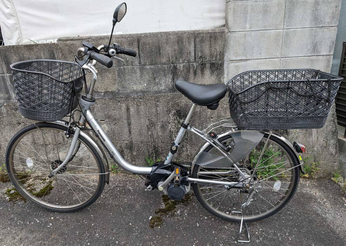 直接取引限定（広島）　Panasonic 電動アシスト自転車　BE-END435S 走行距離少な目_画像3