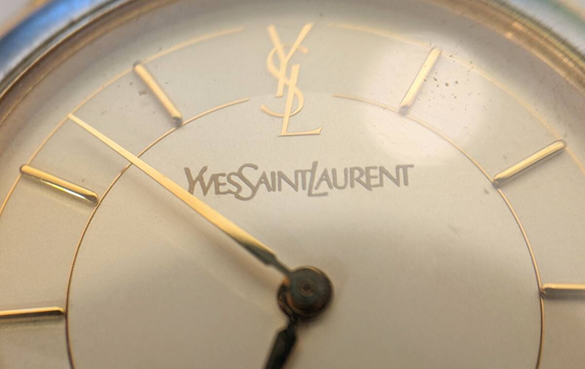 【11415】YVESSAINLAURENT イブサンローラン レディース クオーツ 腕時計 6N0323 アナログ 2針 SS コンビ 時間 服飾小物 小物の画像3
