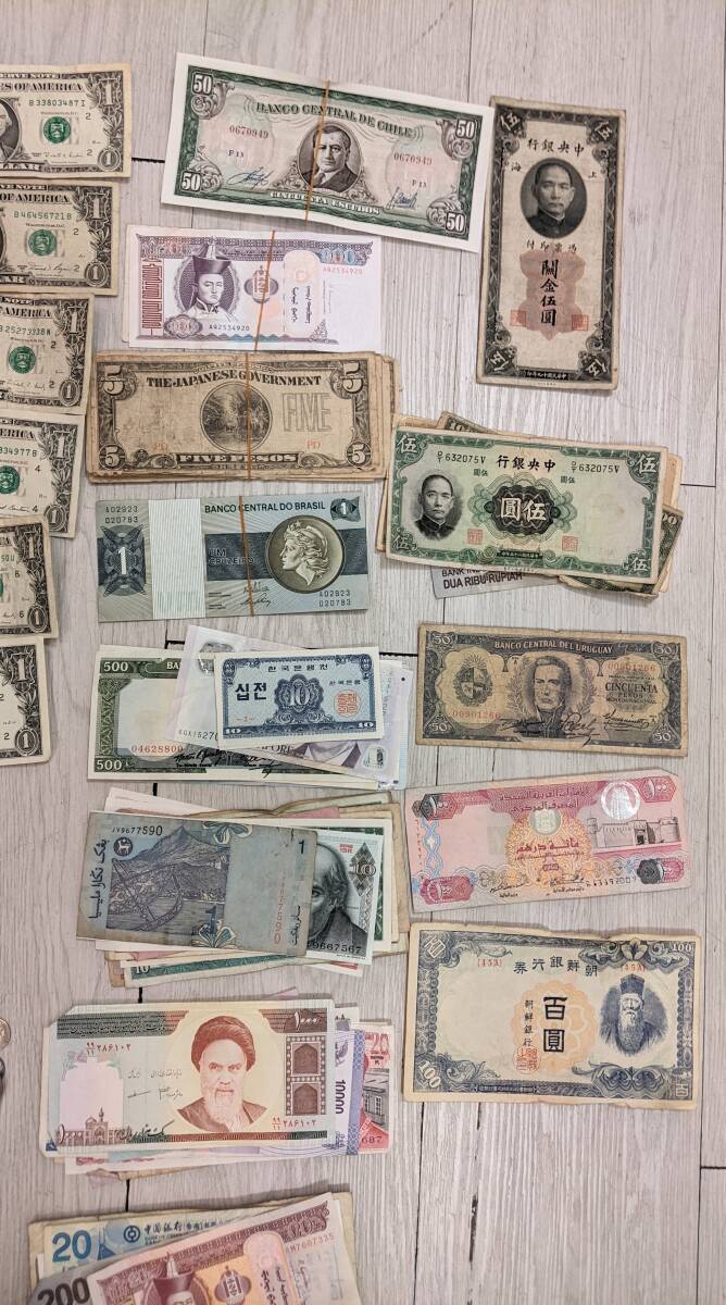 [11478] together discharge foreign sen . summarize coin 7000g over dollar . great number old coin antique collection note money America China world 