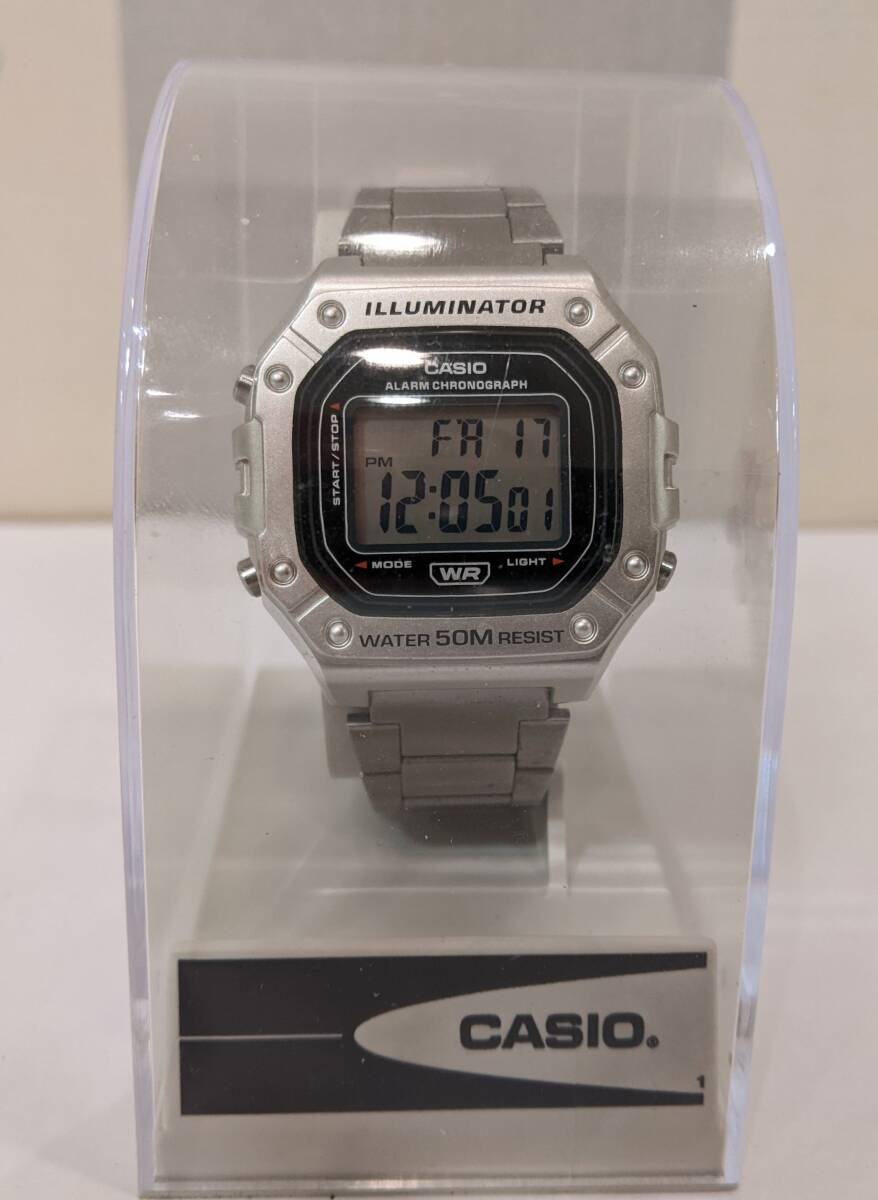 【11530】美品　CASIO　カシオ　クオーツ　腕時計　W-218H　替えコマあり　デジタル　カレンダー　SS　服飾小物　ファッション_画像2