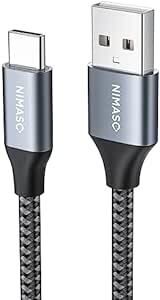 NIMASO USB Type C ケーブル 3m【QC3.0対応 3A急速充電】 タイプc 充電ケーブル iPad Pro、Soの画像1
