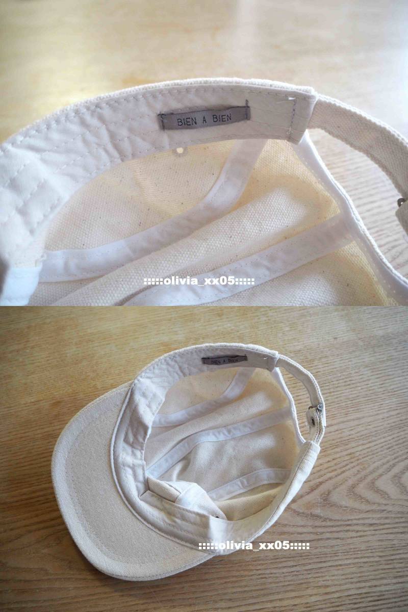 new goods unused * Korea child clothes brand [BIEN A BIEN Vienna bien] ivory plain cap hat / free size (48-54cm) < postage 198 jpy >