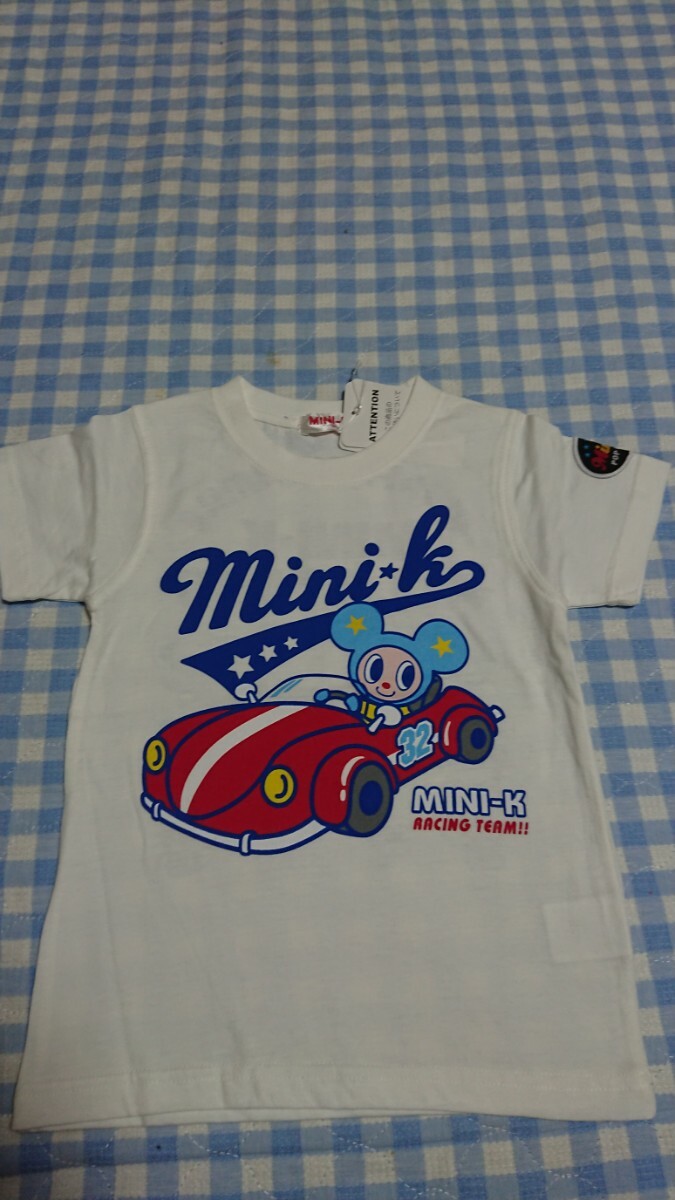 ♪137☆未使用・保管品☆MINI-K☆半袖Tシャツ　白100_画像1