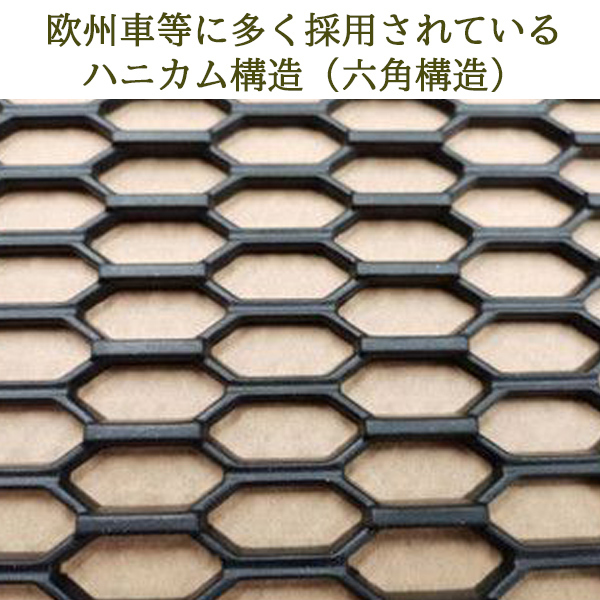 ハニカム グリル ネット メッシュ ABS樹脂 カスタム フロント 六角構造 ひし形 ブラック 簡単カット 本州一律送無 WA20S_画像3