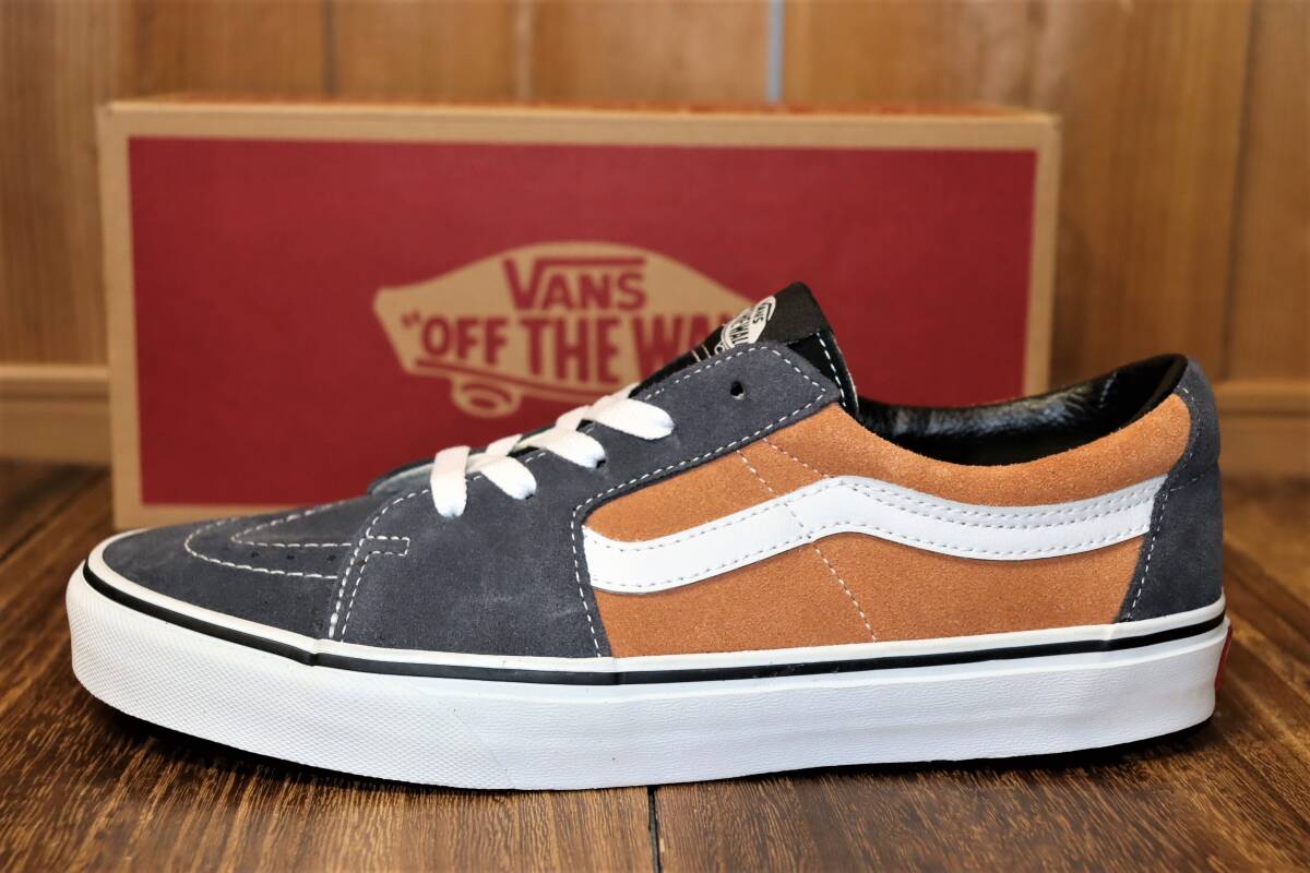 送料無料 即決【未使用】 USA企画 VANS ★ Sk8-Low (US9.5/27.5cm) ★ バンズ スケートロー 海外企画 チャコール カーキ_画像8