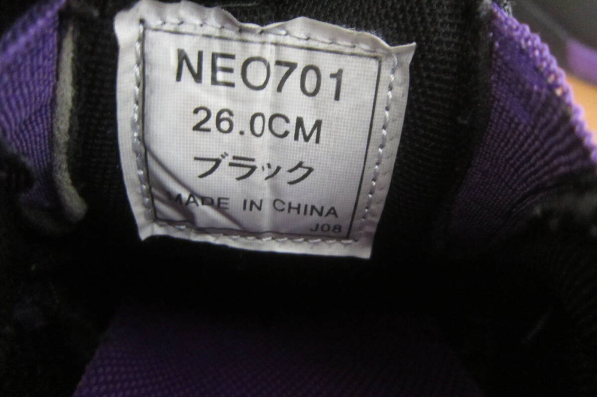 NEOISM ネオイズム NEO701 安全靴 セーフティシューズ スリッポンタイプ 黒 26㎝ O2404E_画像6