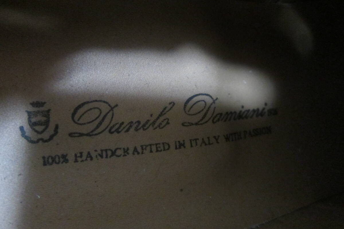 着用極少 DANILO DAMIANI ダニーロ ダミアーニ 革靴 メンズシューズ ビジネスシューズ 茶系×黒系 サイズ40(25㎝位) O2405B_画像4