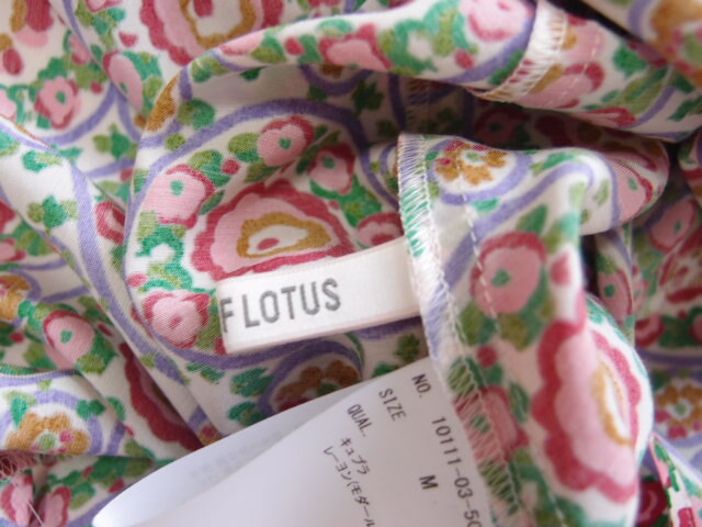  не использовался house ob Lotus HOUSE OF LOTUSdo Ла Манш цветок принт блуза объем Silhouette 