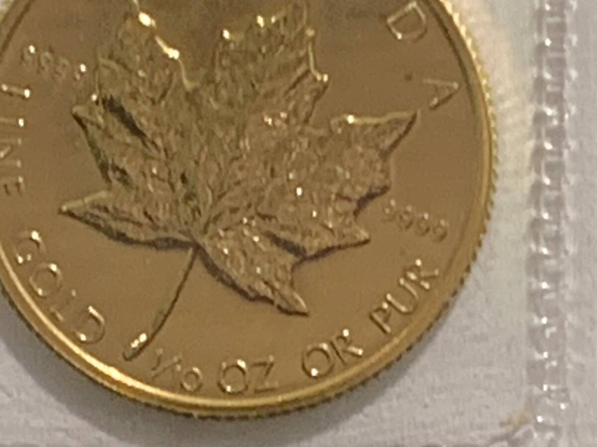 未開封☆彡メイプルリーフ金貨 1/10oz(オンス)3.11ｇ 1983 インゴット 純金 K24 9999☆彡_画像3