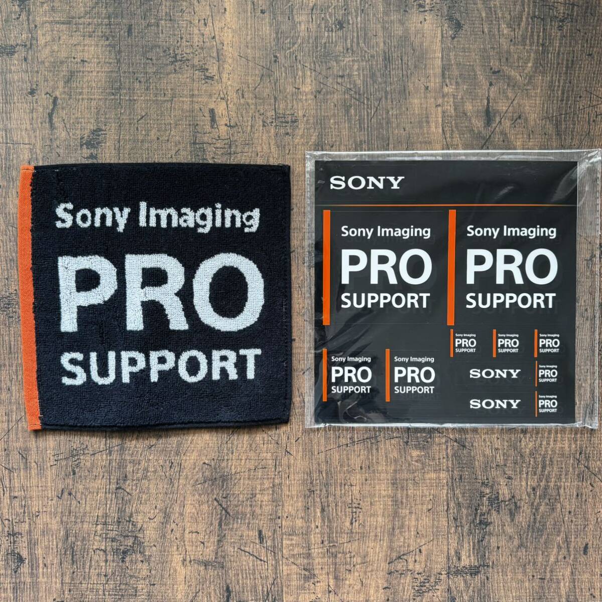 SONY ソニー プロサポート Pro support 非売品 ステッカー ミニタオル セット 送料無料の画像1