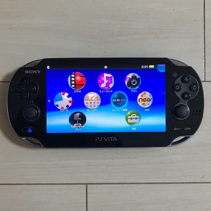 SONY PSVITA PCH-1000 ZA01 本体 wifi モデル 動作品 初期化 プレイステーション ビータ ヴィータ プレステ PS ソニー 送料無料_画像1