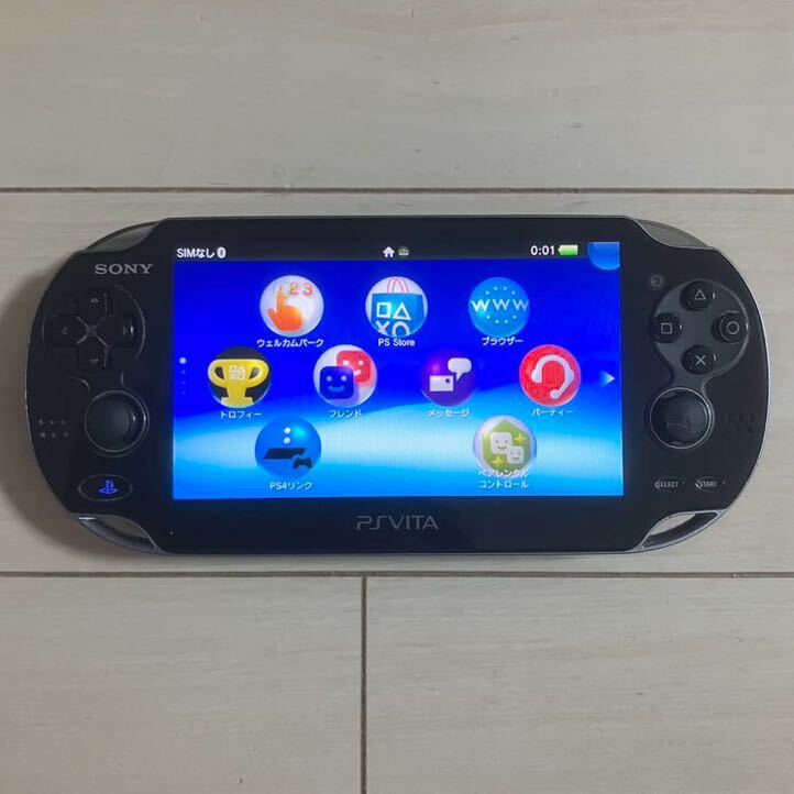 SONY PSVITA PCH-1100 AB01 本体 3G wifi 動作品 初期化 ソニー ピーエス ビータ ヴィータ プレイステーション PlayStation PS 送料無料_画像1