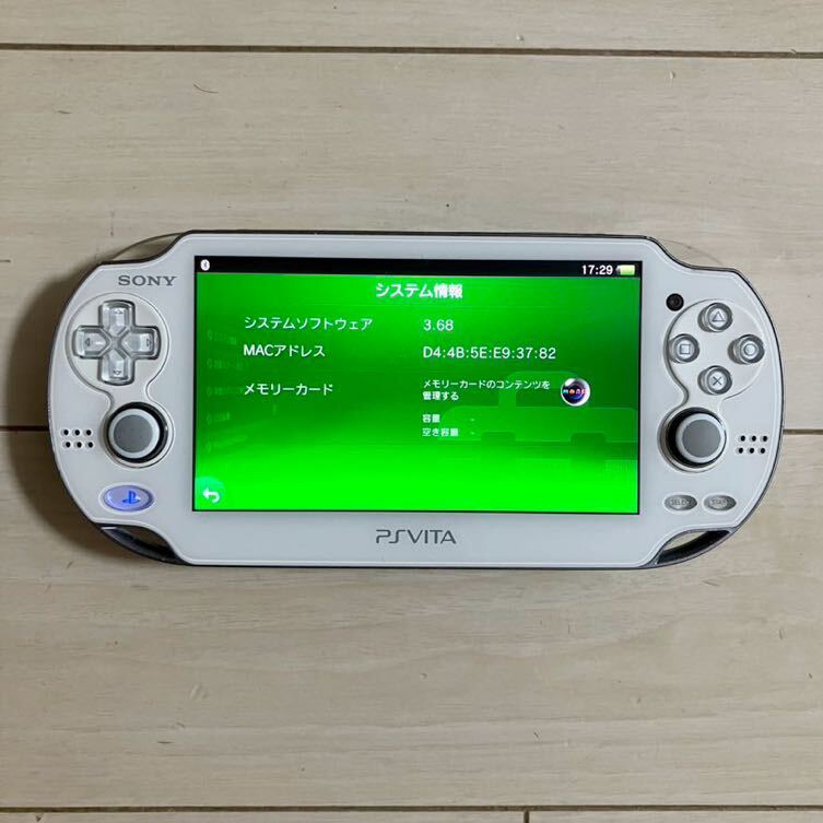 SONY PSVITA PCH-1000 ZA02 本体 wifiモデル 初期化 動作品 プレイステーション ビータ ヴィータ プレステ PS ソニー 送料無料の画像2