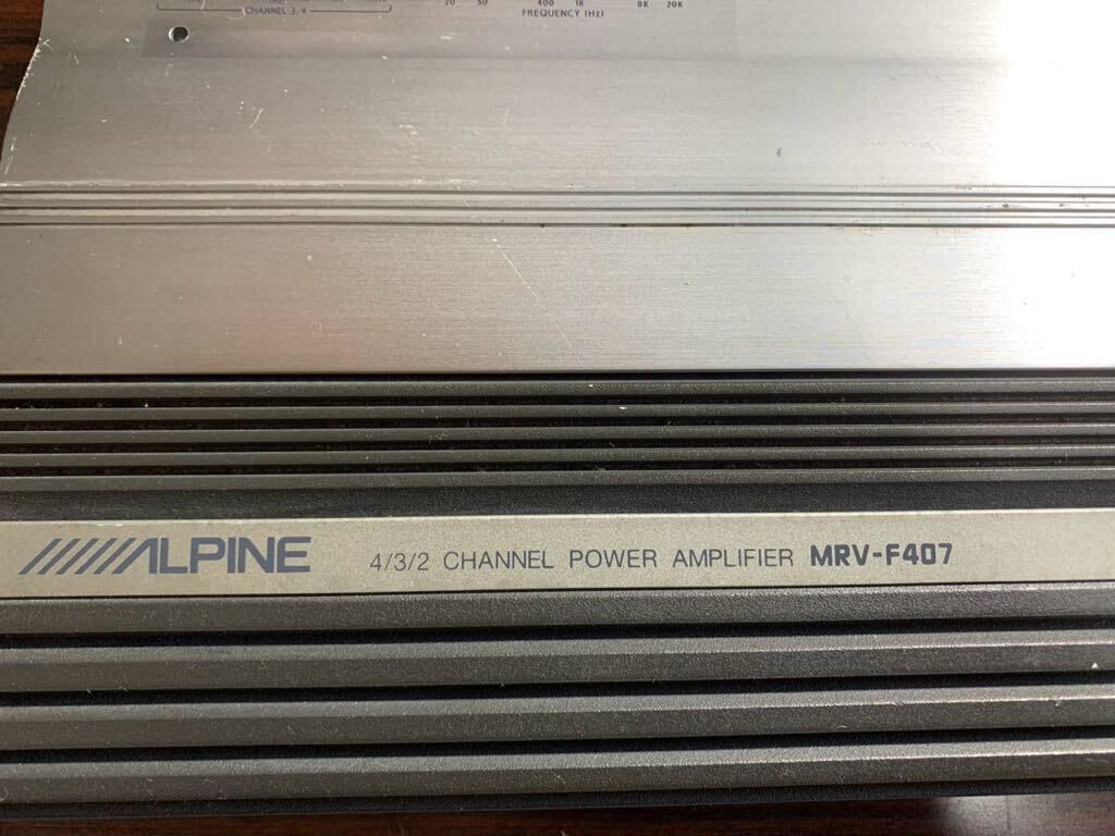 ALPINE アルパイン パワーアンプ MRV-F407 中古品 _画像2